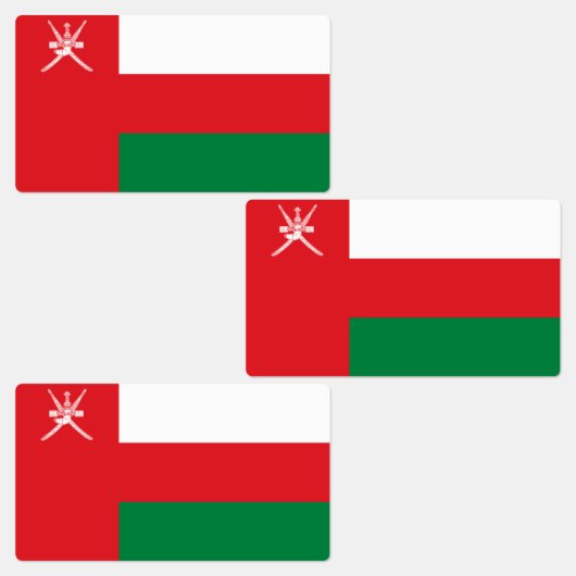 Oman Flag Labels (Groep)