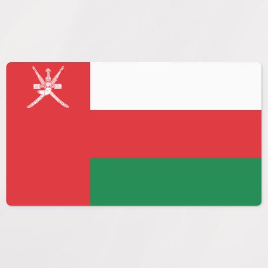 Oman Flag Labels (Design 1)