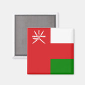 Oman Flag Magneet (Voorkant / Achterkant)