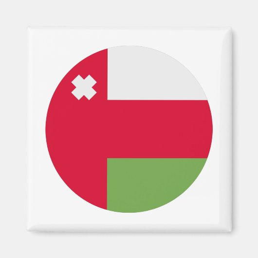 Oman Flag Magneet (Voorkant)