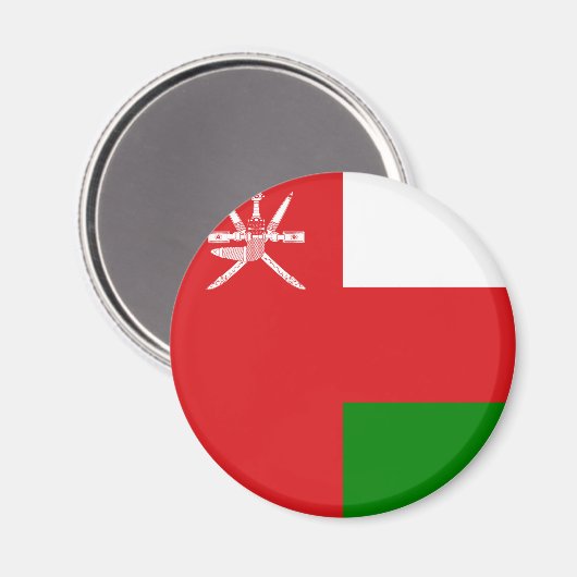 Oman Flag Magneet (Voorkant / Achterkant)
