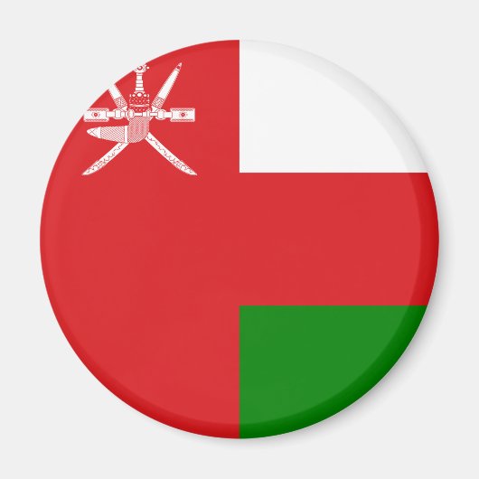 Oman Flag Magneet (Voorkant)