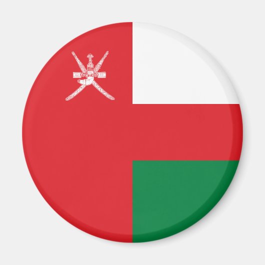 Oman Flag Magneet (Voorkant)