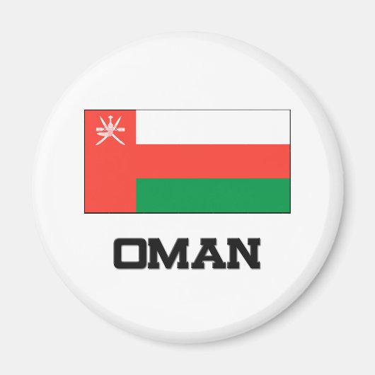 Oman Flag Magneet (Voorkant)