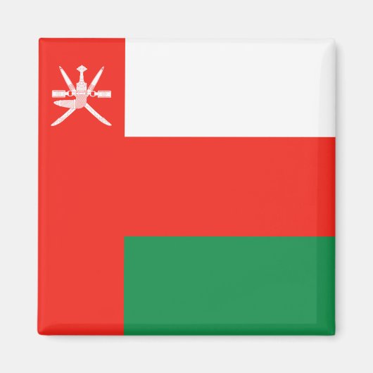 Oman Flag Magnet (Voorkant)
