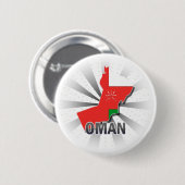 Oman Flag Map 2.0 Ronde Button 5,7 Cm (Voorkant /achterkant)