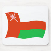 Oman Flag Mousepad Muismat (Voorkant)