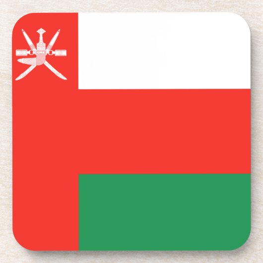 Oman Flag Onderzetter (Voorkant)
