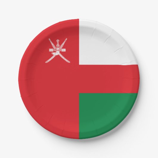 Oman Flag Papieren Bordje (Voorkant)