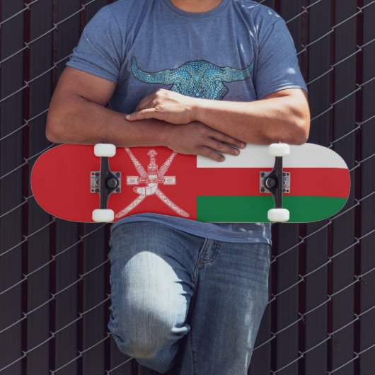 Oman Flag Persoonlijk Skateboard (Buiten 3)