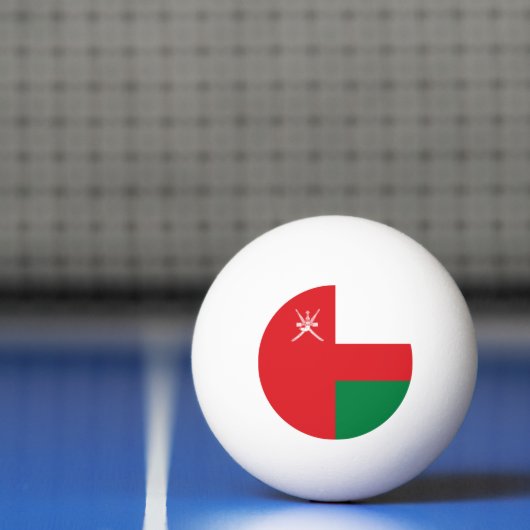 Oman Flag Pingpongbal (Net)