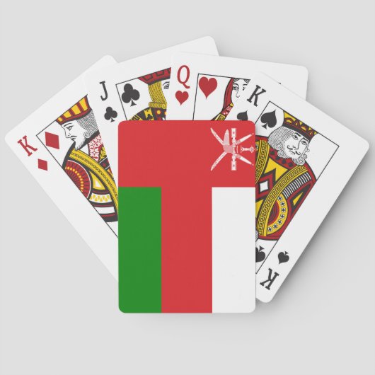 Oman Flag Pokerkaarten (Achterkant)