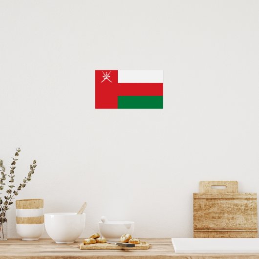 Oman Flag Poster (Keuken)
