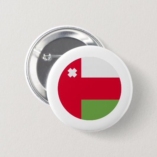 Oman Flag Ronde Button 5,7 Cm (Voorkant /achterkant)