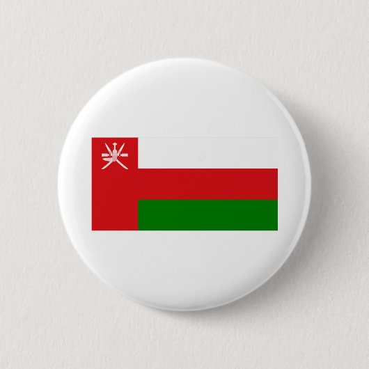 Oman Flag Ronde Button 5,7 Cm (Voorkant)