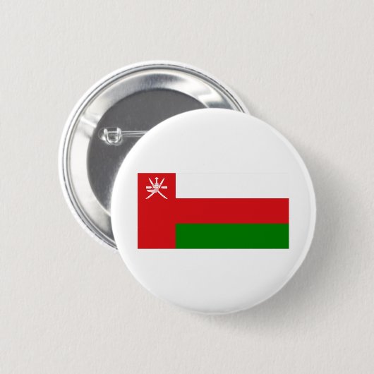 Oman Flag Ronde Button 5,7 Cm (Voorkant /achterkant)
