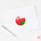 Oman Flag Ronde Sticker (Envelop)