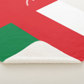 Oman Flag Sherpa Deken (3/4)