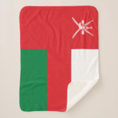 Oman Flag Sherpa Deken (Voorkant)