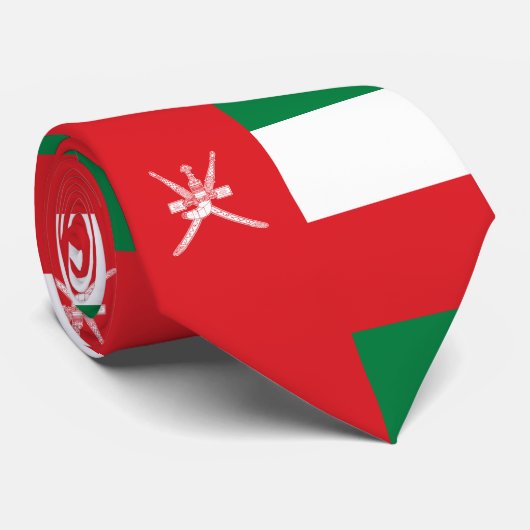 Oman Flag Stropdas (Opgerold)