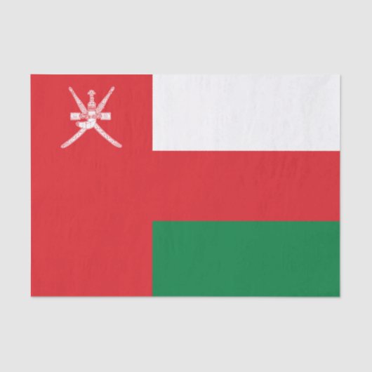 Oman Flag Tissuepapier (Voorkant)