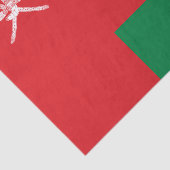 Oman Flag Tissuepapier (Detail)