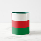Oman Flag Tweekleurige Koffiemok (Center)