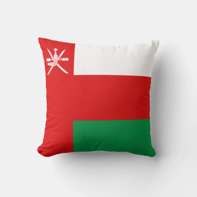 Oman Flag x Flag Pillow Kussen (Voorkant)