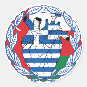 Oman Griekse Onafhankelijkheid Grieks Griekenland  Ronde Sticker