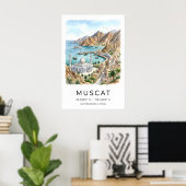 Oman Hoofdstad Muurkunst Rustige Haven Uitzicht Poster (Thuiskantoor)