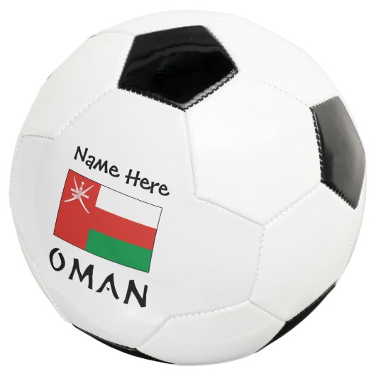 Oman Imani vlag gepersonaliseerd Voetbal (Drie kwart)