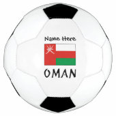 Oman Imani vlag gepersonaliseerd Voetbal (Voorkant)