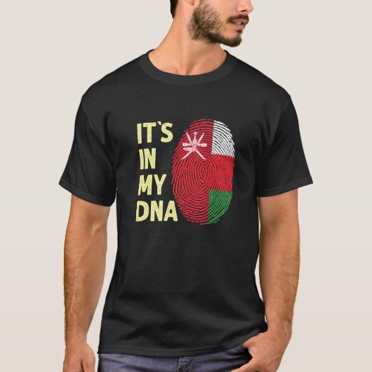 Oman in mijn dna Omani vlaggenteam Oman T-shirt (Voorkant)