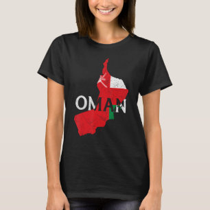 Oman Landkaart Vlag Trots Omaans Patriottisch T-shirt