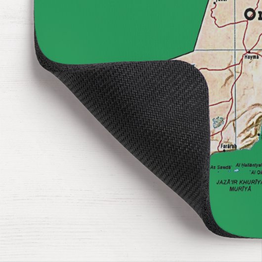 Oman Map Mousepad Muismat (Hoek)