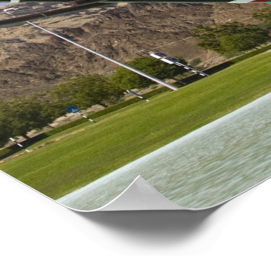 Oman, Muscat, Al Bustan. Al Bustan Roundabout Poster (Hoek)