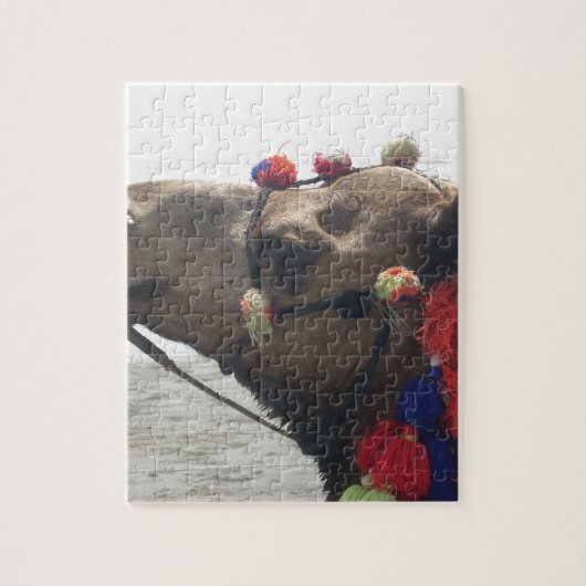 Oman Muscat Camel Fotokunst Print Legpuzzel (Verticaal)