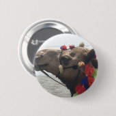 Oman Muscat Camel Fotokunst Print Ronde Button 5,7 Cm (Voorkant /achterkant)