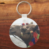 Oman Muscat Camel Fotokunst Print Sleutelhanger (Voorkant)