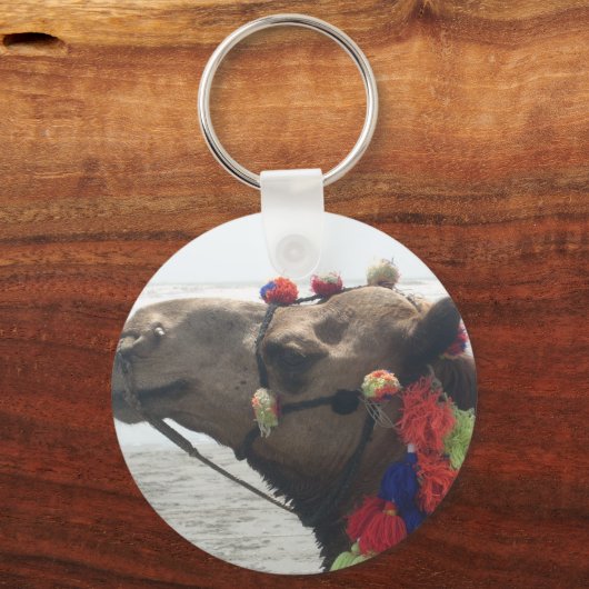 Oman Muscat Camel Fotokunst Print Sleutelhanger (Voorkant)