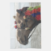 Oman Muscat Camel Fotokunst Print Theedoek (Verticaal)