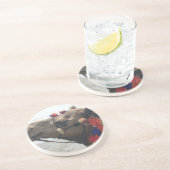 Oman Muscat Camel Fotokunst Print Zandsteen Onderzetter (Zijkant)