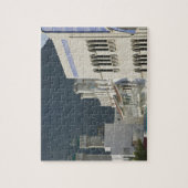 Oman, Muscat, Mutrah. Mutrah Corniche-moskee en Legpuzzel (Verticaal)