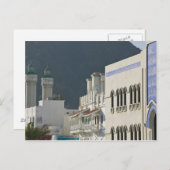 Oman, Muscat, Mutrah. Mutrah Corniche Mosque en Briefkaart (Voorkant / Achterkant)