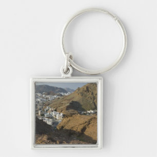 Oman, Muscat, Ruwi/Al Hamriyah. Gezicht op Ruwi / Sleutelhanger