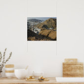 Oman, Muscat, Ruwi/Al Hamriyah. Uitzicht van Ruwi Poster (Keuken)