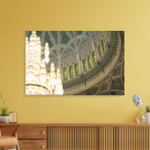 Oman, Muscat, Sultan Qaboos-moskee Canvas Afdruk (Insitu (Woonkamer))