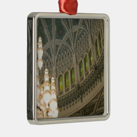 Oman, Muscat, Sultan Qaboos moskee Metalen Ornament (Rechts)