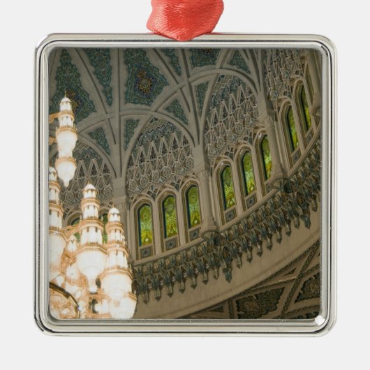 Oman, Muscat, Sultan Qaboos moskee Metalen Ornament (Voorkant)