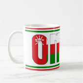 Oman National Flag Patriotic Koffiemok (Links)